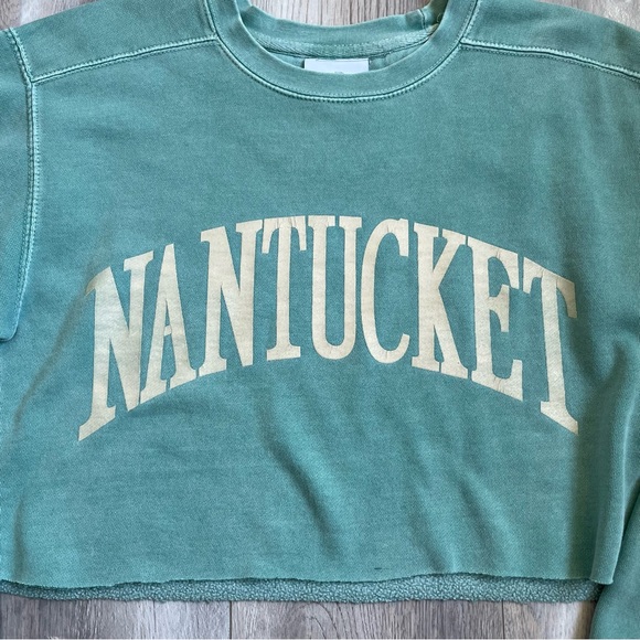 Nantucket Sunken Ship Cropped Sweatshirt - Picture 2 of 4